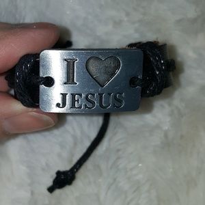 🚻unisex NWOT I ❤ Jesus Bracelet